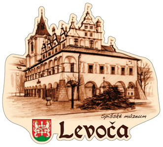 Magnetka obrysová Levoča - Spišské múzeum