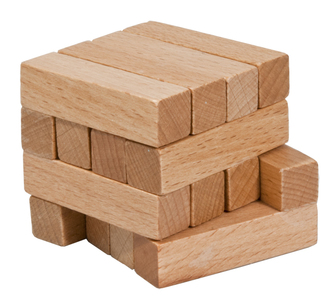 IQ test - drevené puzzle - Kvádre