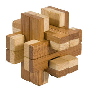 IQ test - 3D puzzle z bambusu - Dvojitébloky