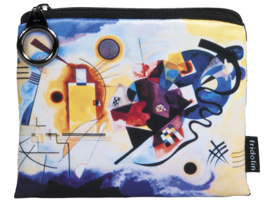 Mini peňaženka na mince Kandinsky - žltá,červená,modrá