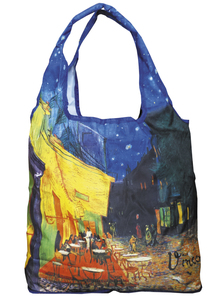 Skladacia nákupná taška Van Gogh - Nočná kaviareň