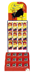 Hracia skrinka - červený stojan