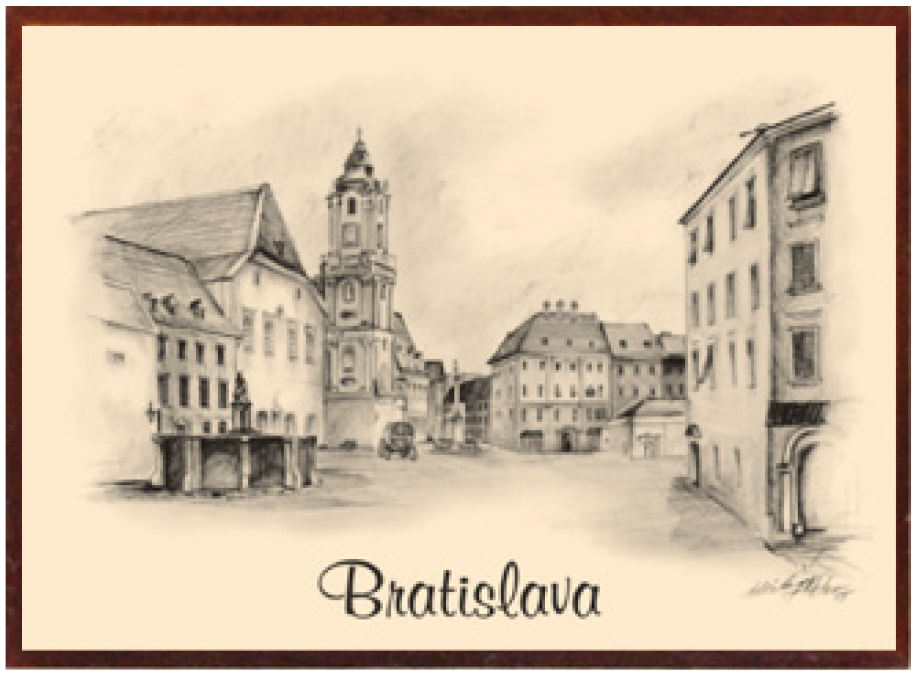 Magnetka klasik Bratislava námestie 