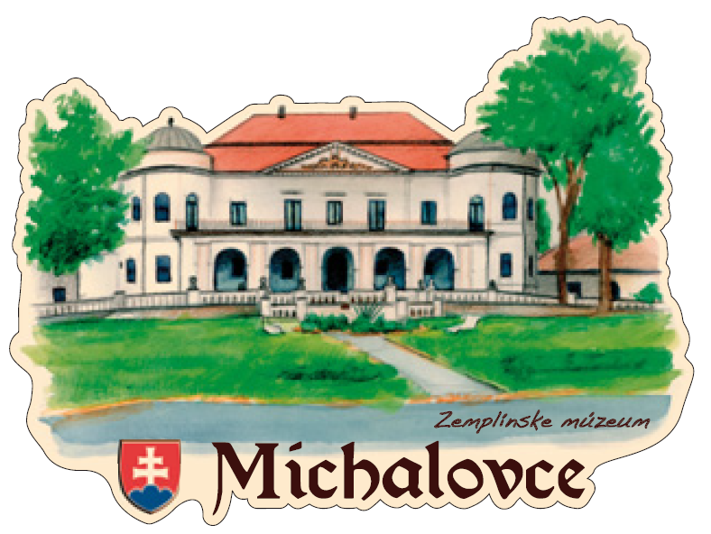 Magnetka obrysová Michalovce - Zemplínske múzeum