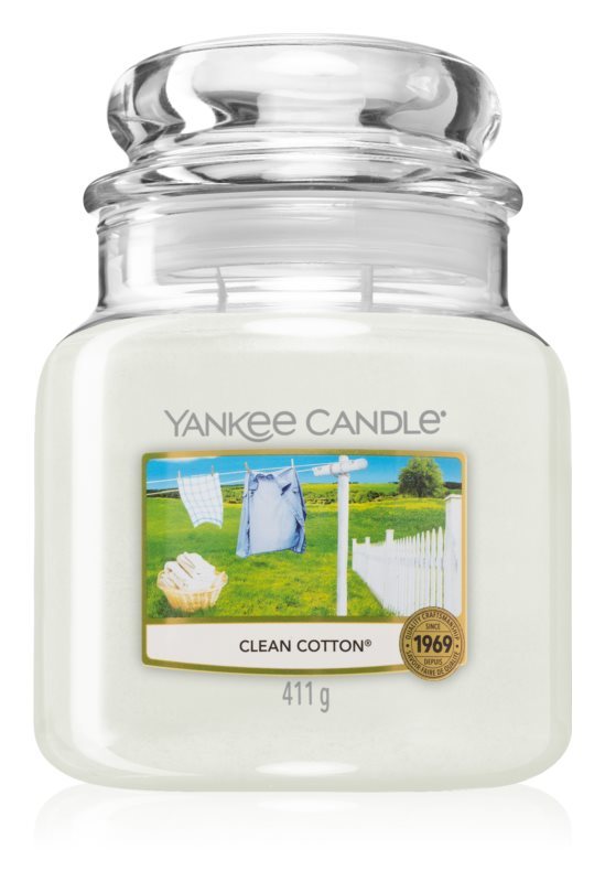 Yankee Candle CLEAN COTTON stredná