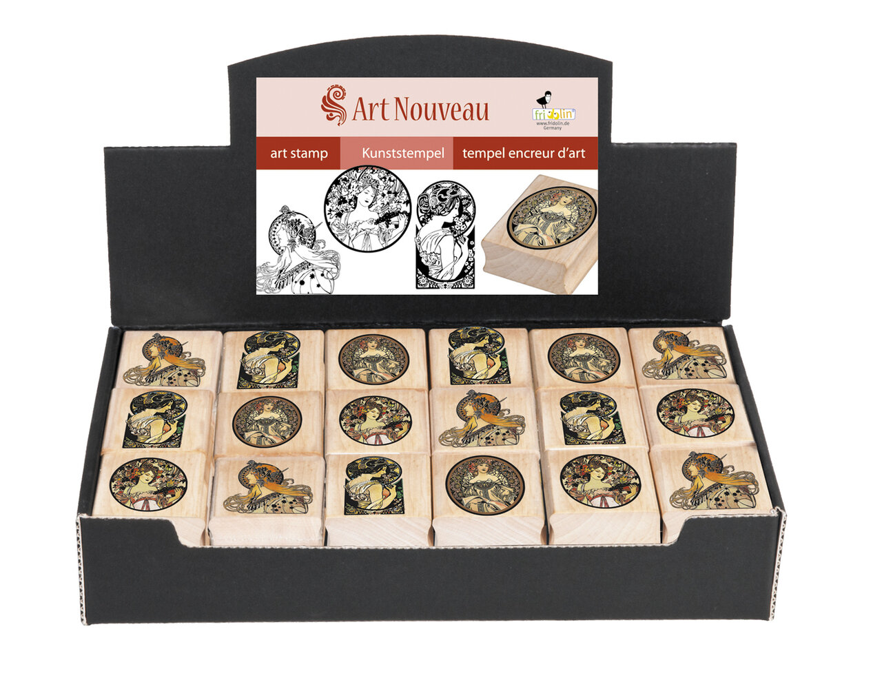 Pečiatka Art Nouveau - krabica