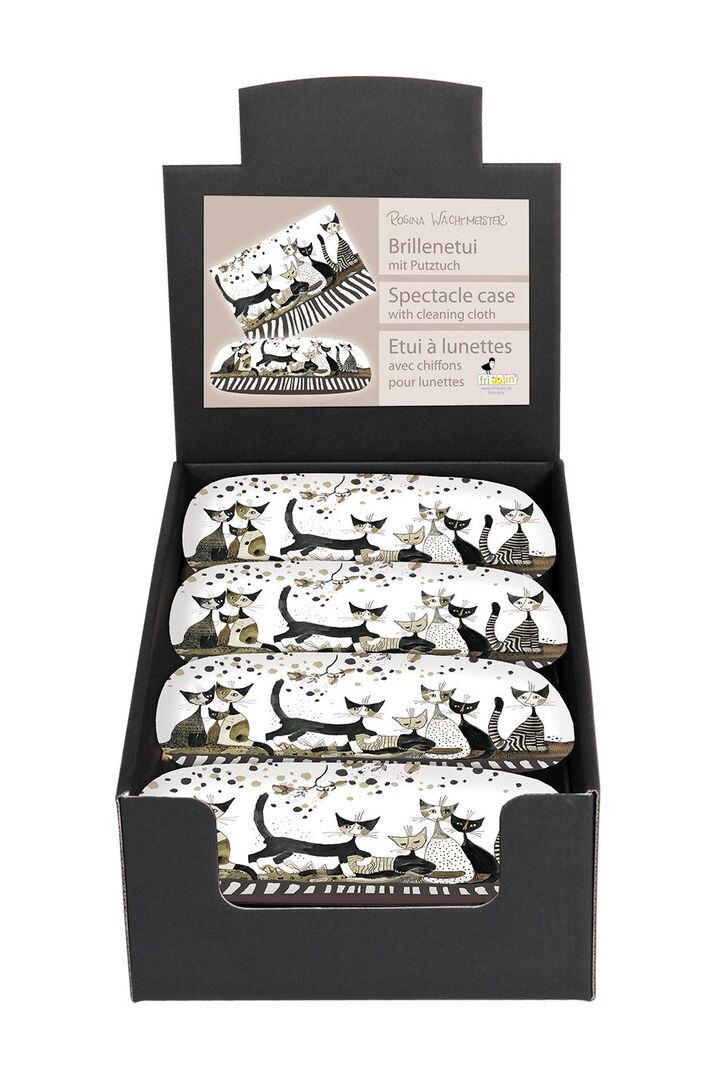 Set púzdier na okuliare Rosina Wachtmeister - Mačky sépia