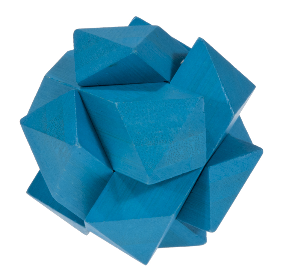 IQ test - Farebné bambusové puzzle - Uzol