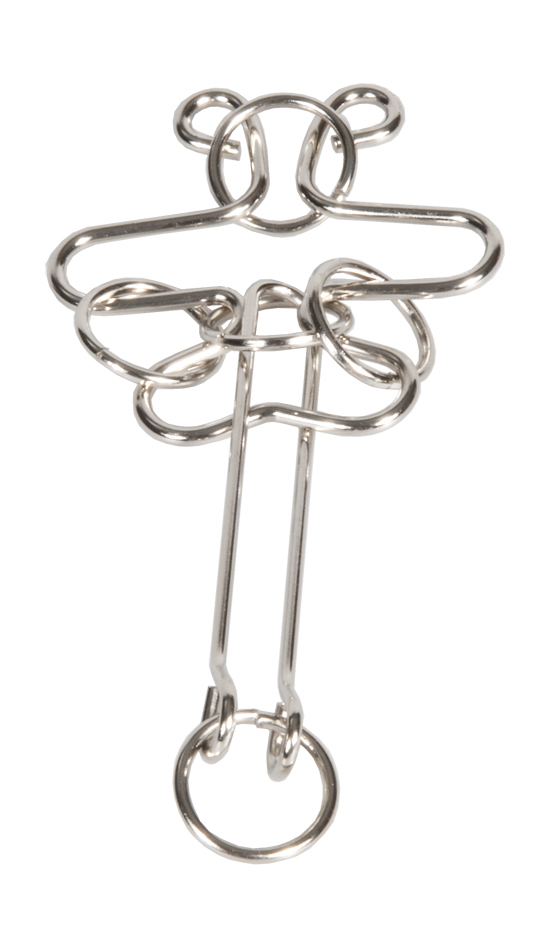 IQ test - kovové puzzle - strom