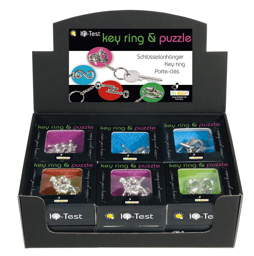 Set IQ testov - Kovový prívesok na kľúče