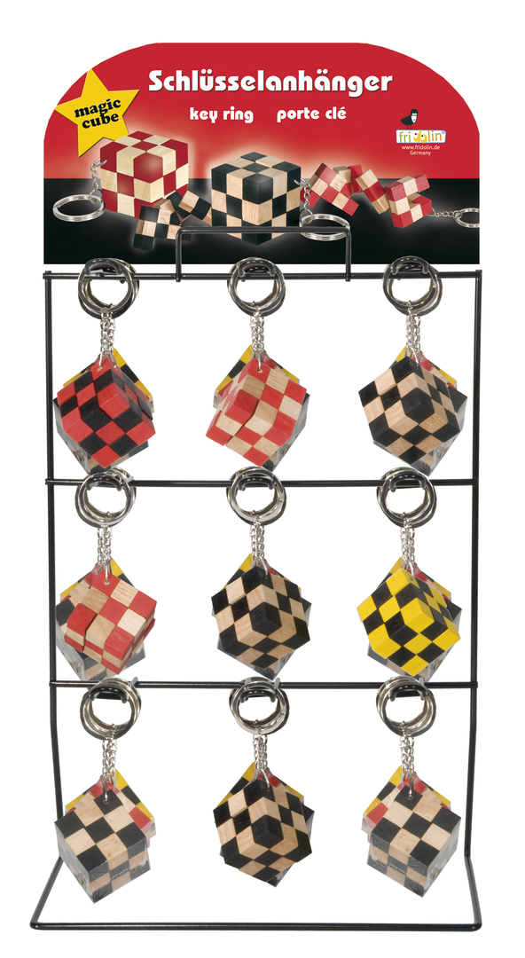 IQ test - Had v kocke kľúčenka - stojan