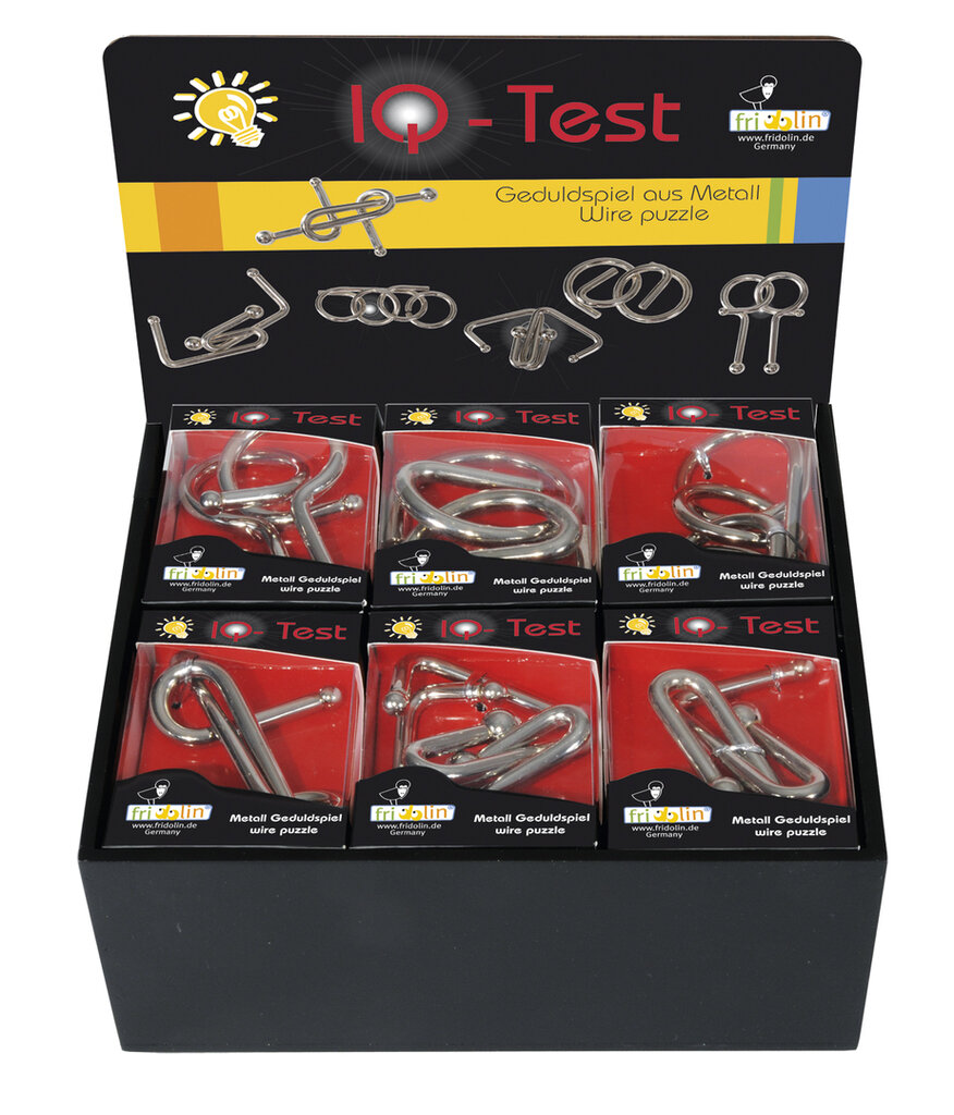 IQ test - Kovová skladačka - krabica
