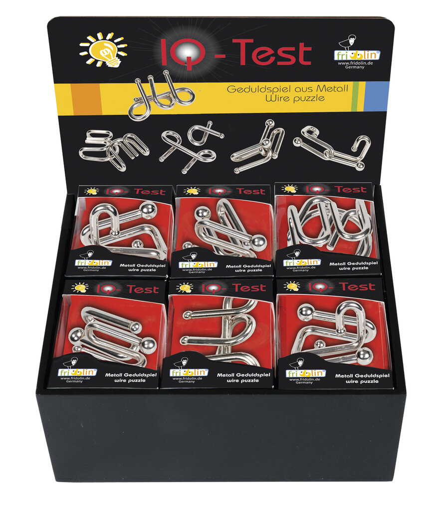 IQ test - Kovová skladačka - krabica