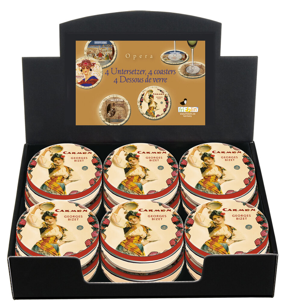Podložky pod poháre Opera - krabica