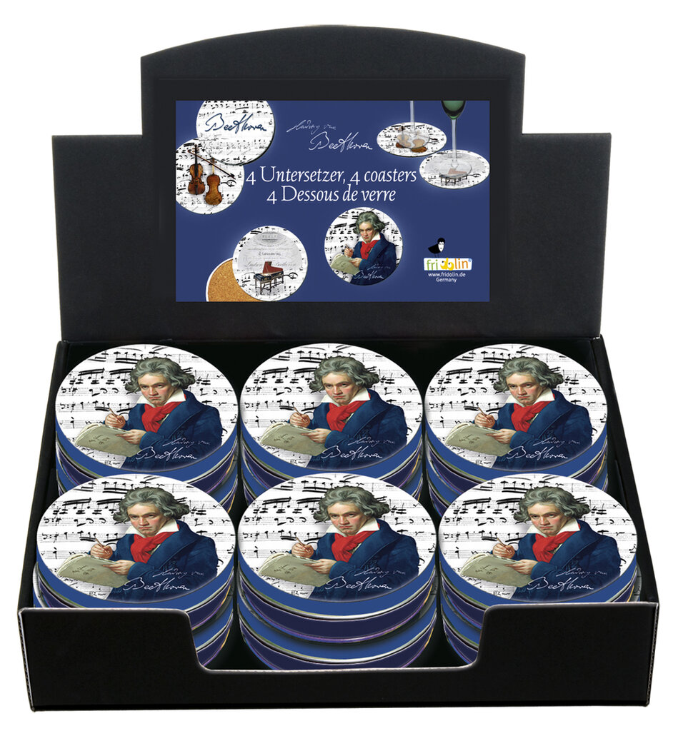 Podložky pod poháre Beethoven - krabica