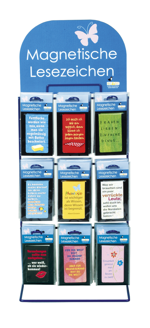 Magnetická záložka - Slogany - stojan