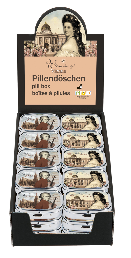 Kovová liekovka Vienna - krabica