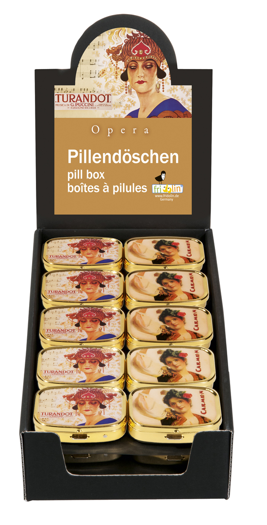 Kovová liekovka Opera - krabica