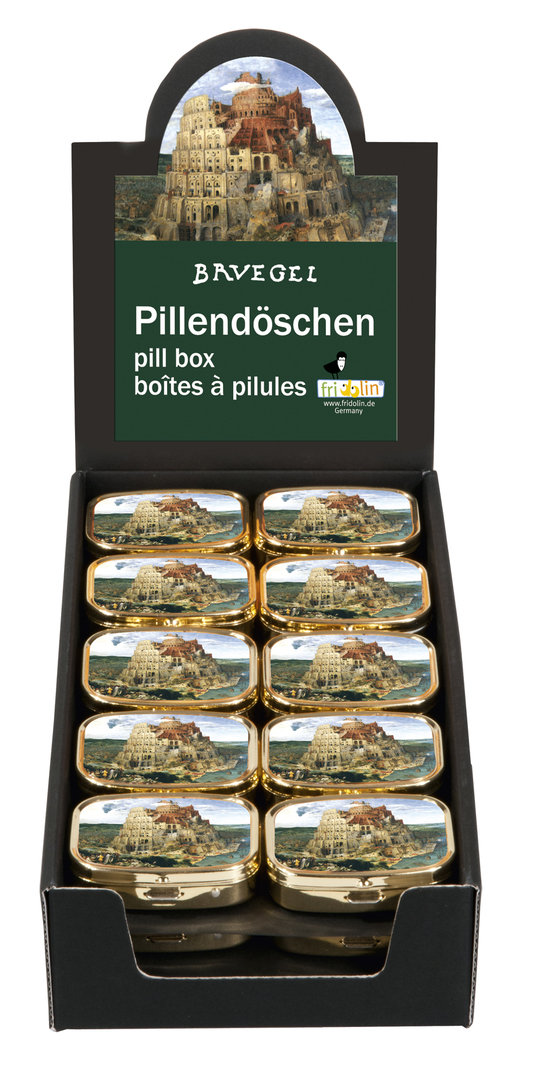 Kovová liekovka Bruegel -krabica