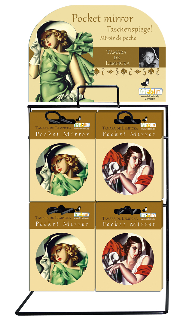 Vreckové zrkadielka T.de Lempicka - stojan