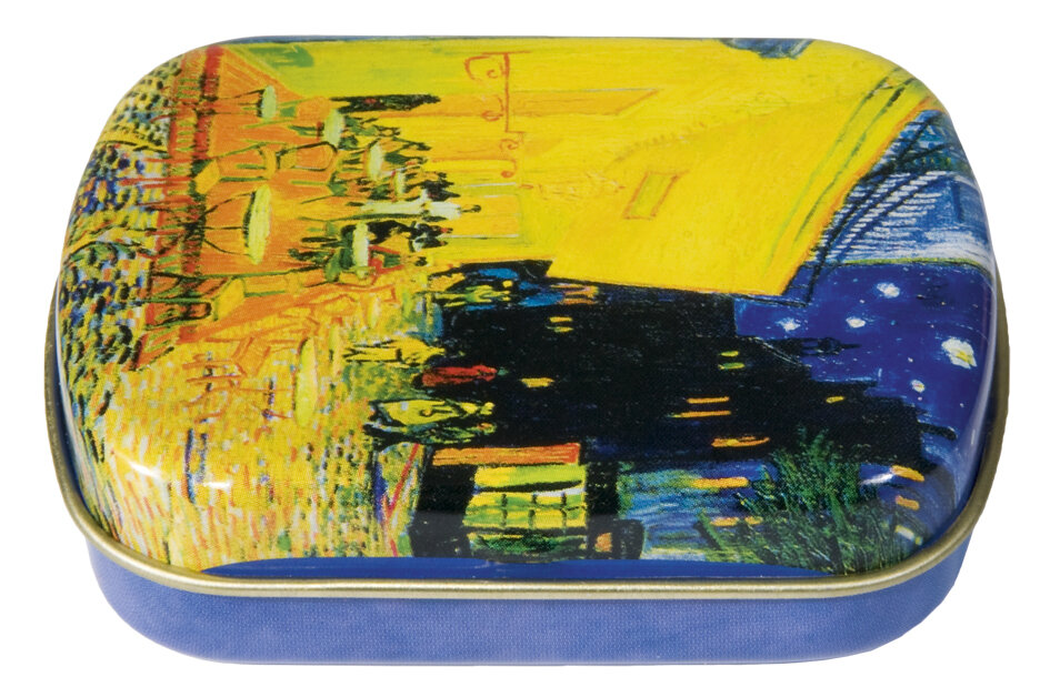 Mini plechová krabička Van Gogh - Nočná kaviareň