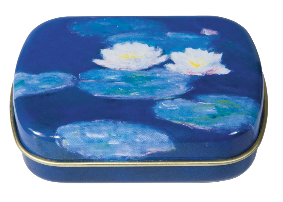 Mini plechová krabička Monet - Lekná