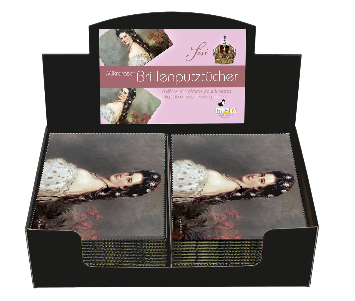 Handrička na čistenie okuliarov Sisi - krabica