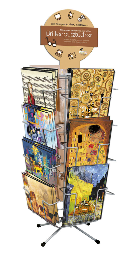 Handrička na čistenie okuliarov - stojan