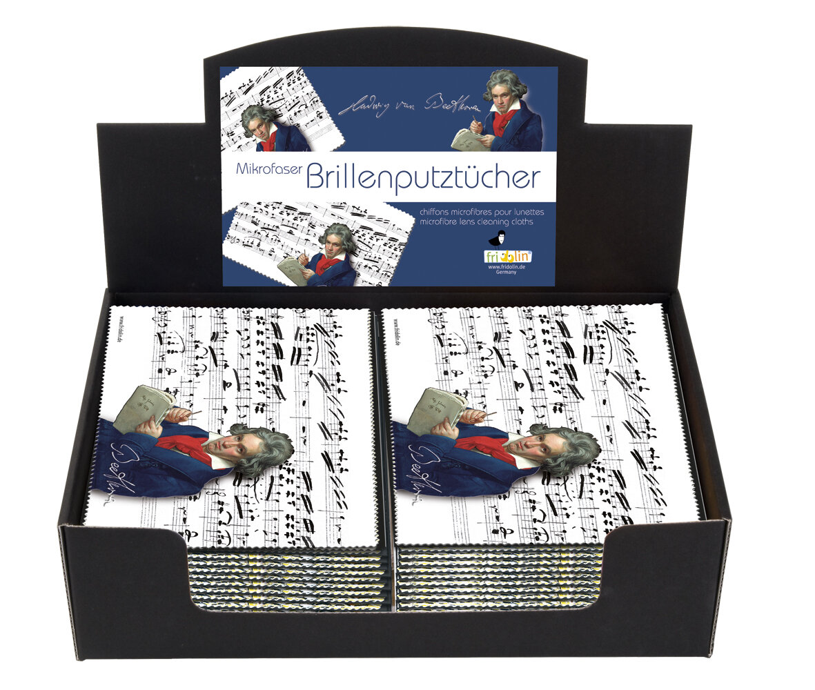 Handrička na čistenie okuliarov Beethoven - krabica