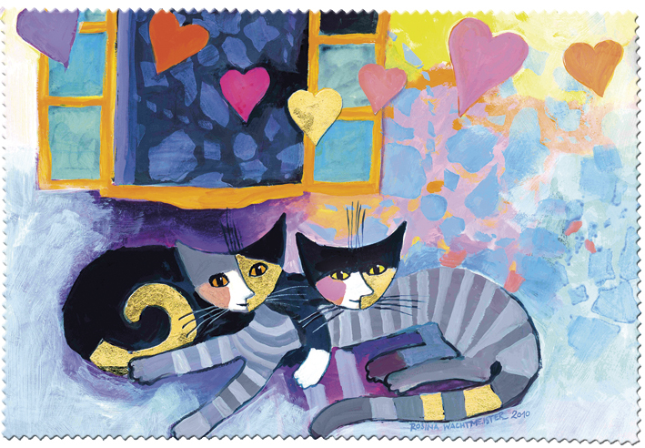 Handrička na čistenie okuliarov Rosina Wachtmeister - Flying hearts