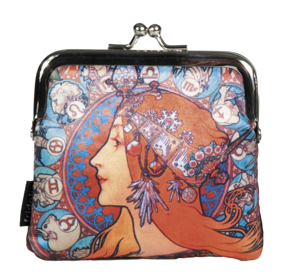 Peňaženka na mince Alfons Mucha - Zodiak