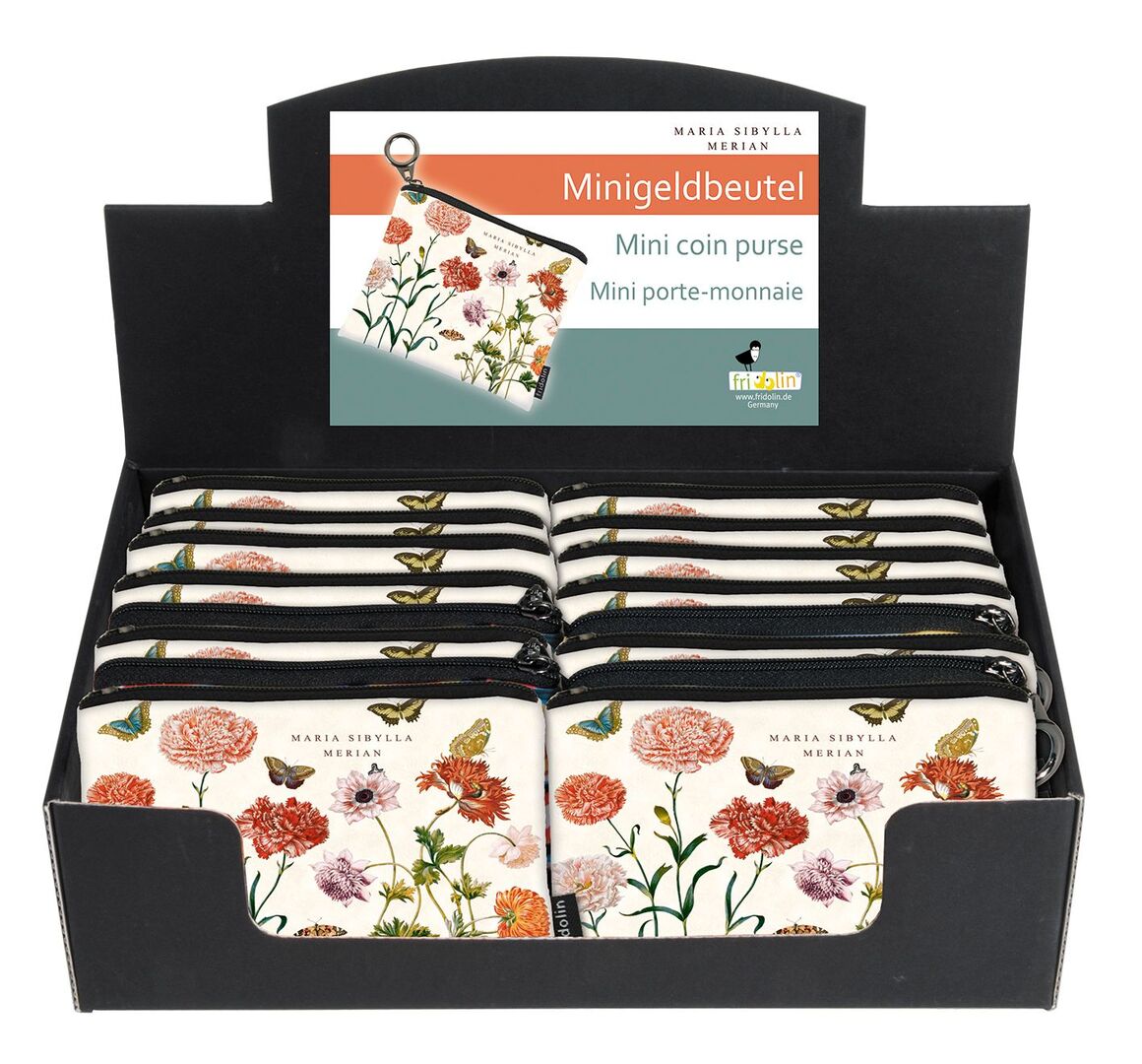 Set mini peňaženiek na mince Maria Sibylla Merian