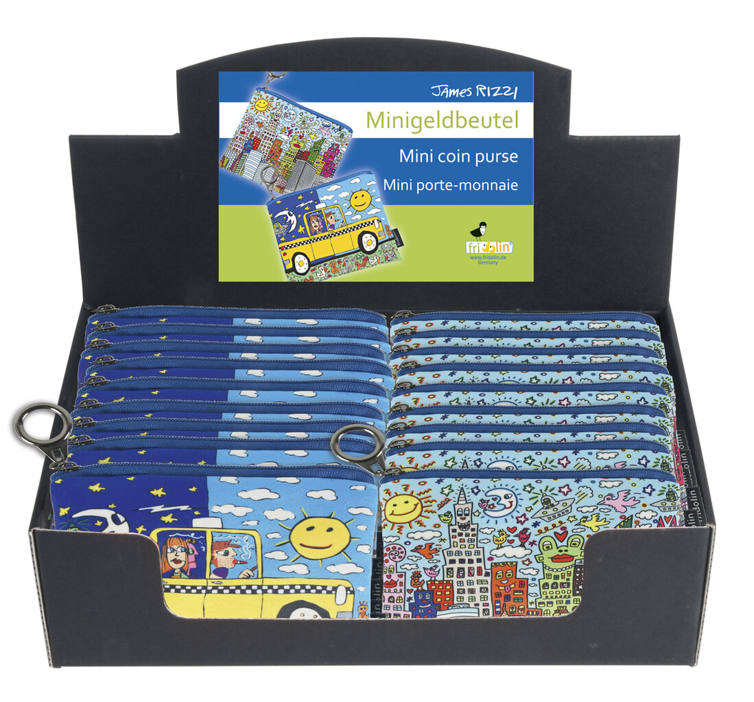 Mini peňaženka na mince James Rizzi - krabica