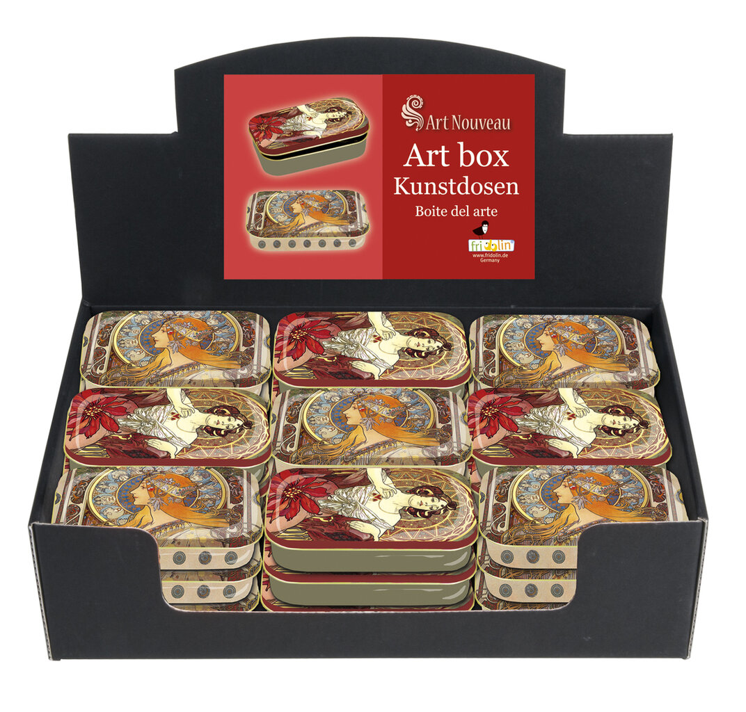 Plechová krabička Alfons Mucha - krabica