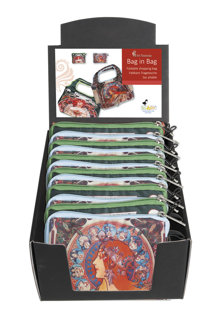 Set skladacích nákupných tašiek Alfons Mucha