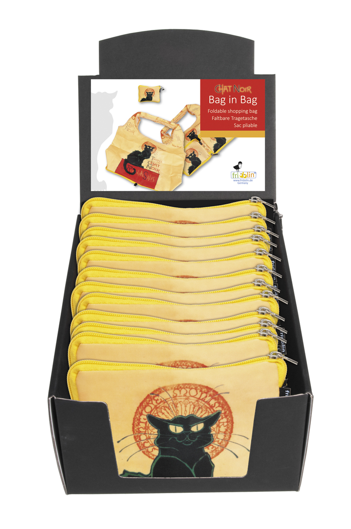 Skladacia nákupná taška Chat Noir - krabica