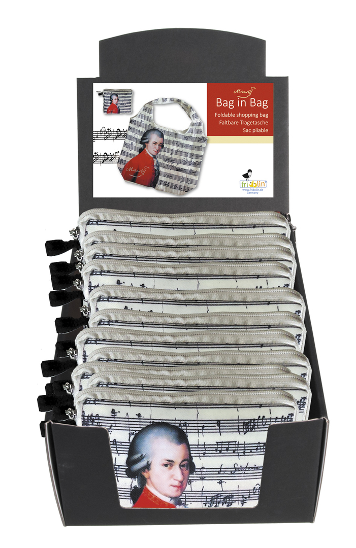 Skladacia nákupná taška Mozart - krabica