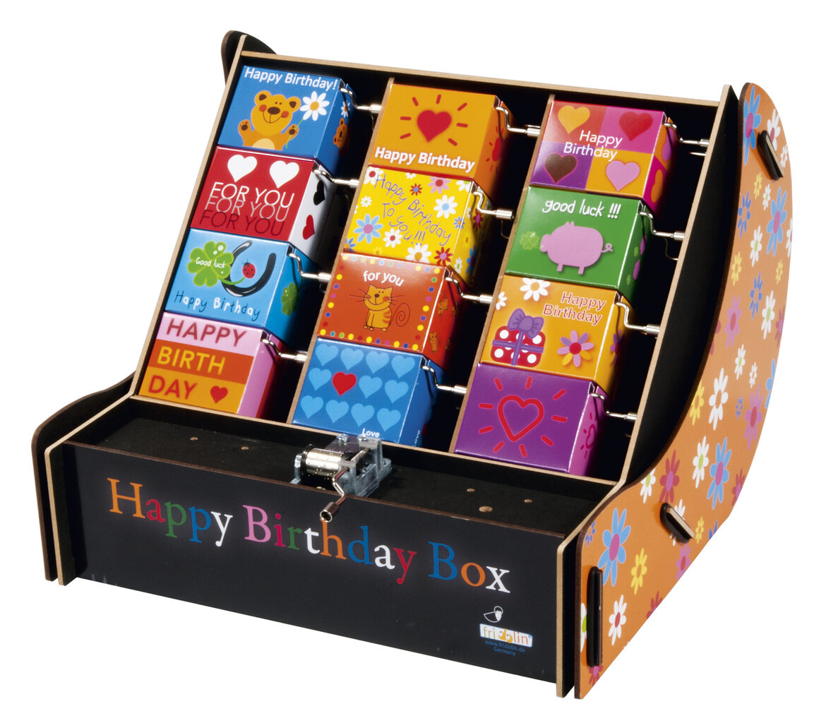 Hracia skrinka Happy Birthday - krabica