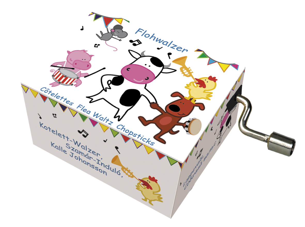 Hracia skrinka pre deti - Tancujúca kravička