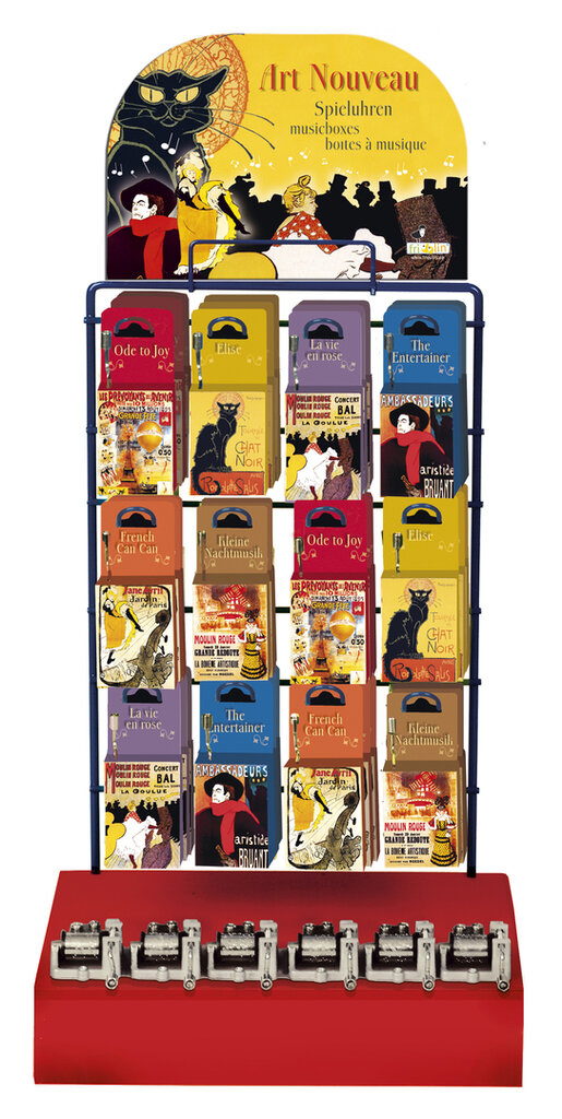 Hracia skrinka Art Noveau - stojan