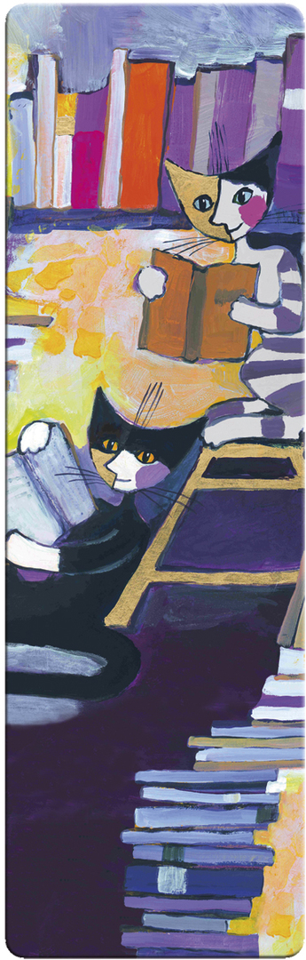 Záložka do knihy Rosina Wachtmeister - Reading cats
