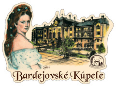 Magnetka obrysová Bardejovské kúpele - Sisi