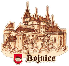 Magnetka obrysová Zámok Bojnice