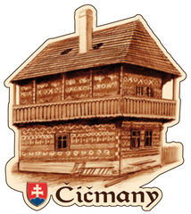 Magnetka obrysová Čičmany