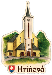 Magnetka obrysová Hriňová