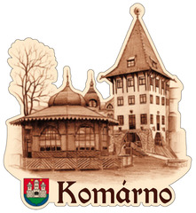 Magnetka obrysová Komárno