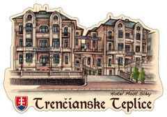 Magnetka obrysová Trenčianske Teplice - Hotel Most Slávy