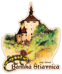 Magnetka obrysová Banská Štiavnica - Nový Zámok