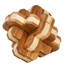 IQ test - Bambusové puzzle - Kruhový uzol