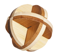 IQ test - Bambusové puzzle - Lopta z 3 diskov